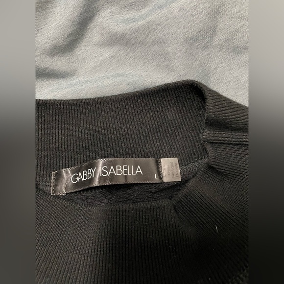 Woman’s size large top faux leather - Picture 3 of 7